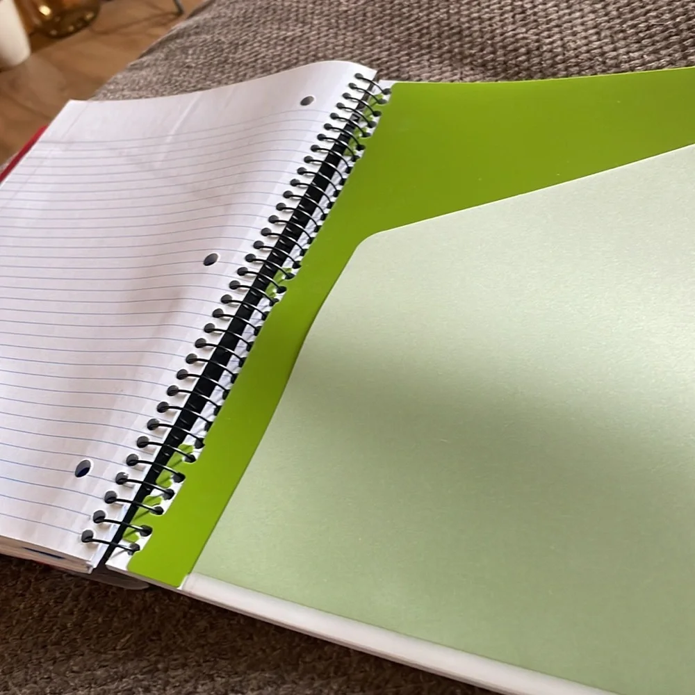 Mead, five star divider and paper and folders